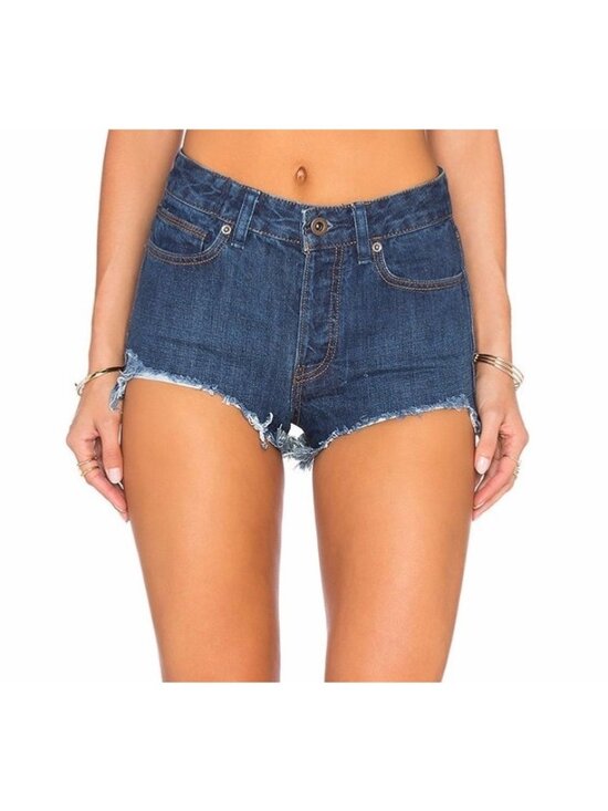 Free People Pants - Free People Distressed Fringe Denim Jean Shorts 31| Boho Grunge Indie Sleaze Y2K